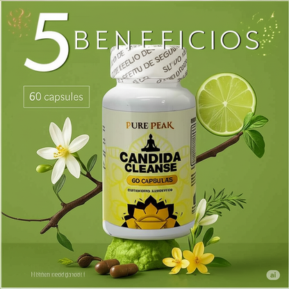 Oferta Candida Cleanse 2X1 – Detox Natural para Eliminar Hongos, Hinchazón y Fatiga