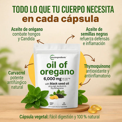 Oil of Oregano 100% Orgánico – Tu Escudo Natural contra Virus y Bacterias