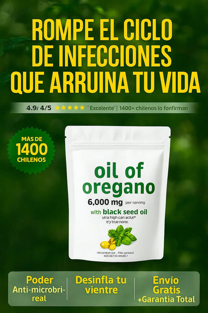 Oil of Oregano 100% Orgánico – Tu Escudo Natural contra Virus y Bacterias