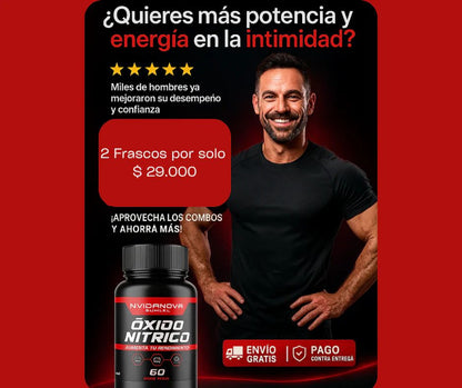 Óxido Nítrico Premium: Más Energía, Más Fuerza, Más Resultados