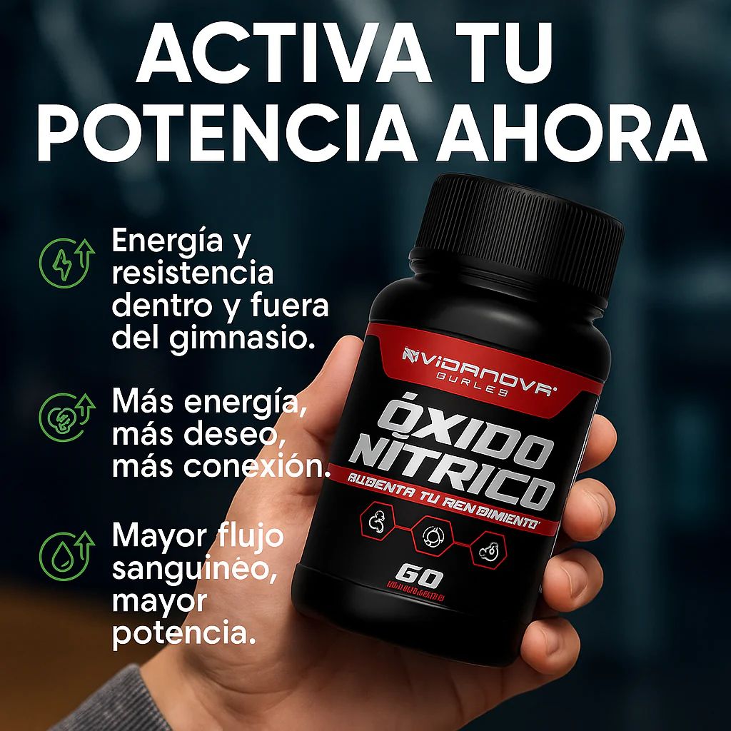 Óxido Nítrico Premium: Más Energía, Más Fuerza, Más Resultados