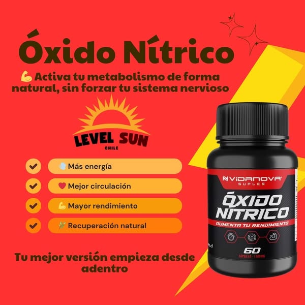Óxido Nítrico Premium: Más Energía, Más Fuerza, Más Resultados